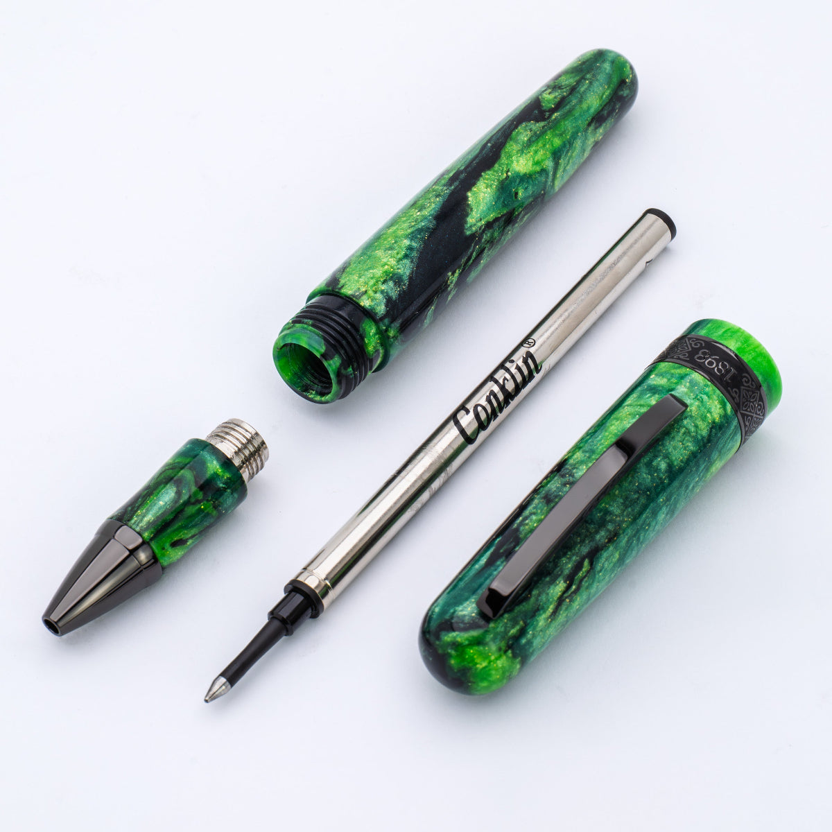 Conklin 1898 Rollerball Pen - Clover Valley - Gunmetal Trim (Limited Edition)