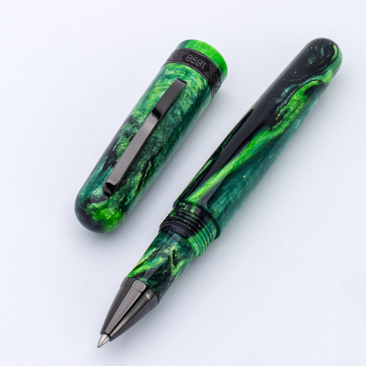 Conklin 1898 Rollerball Pen - Clover Valley - Gunmetal Trim (Limited Edition)