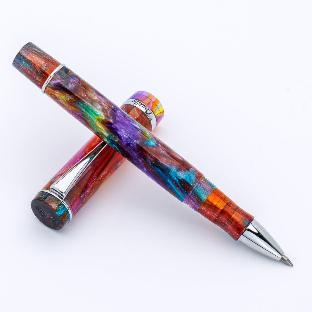 Conklin Duragraph Rollerball Pen - Primary Manipulation 3.5 - Chrome Trim (Limited Edition)