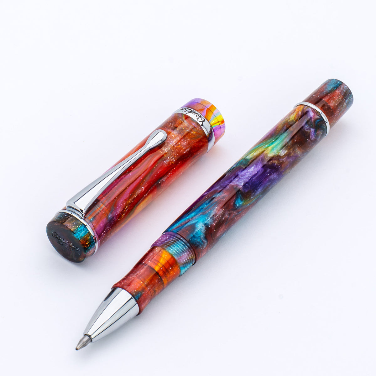 Conklin Duragraph Rollerball Pen - Primary Manipulation 3.5 - Chrome Trim (Limited Edition)