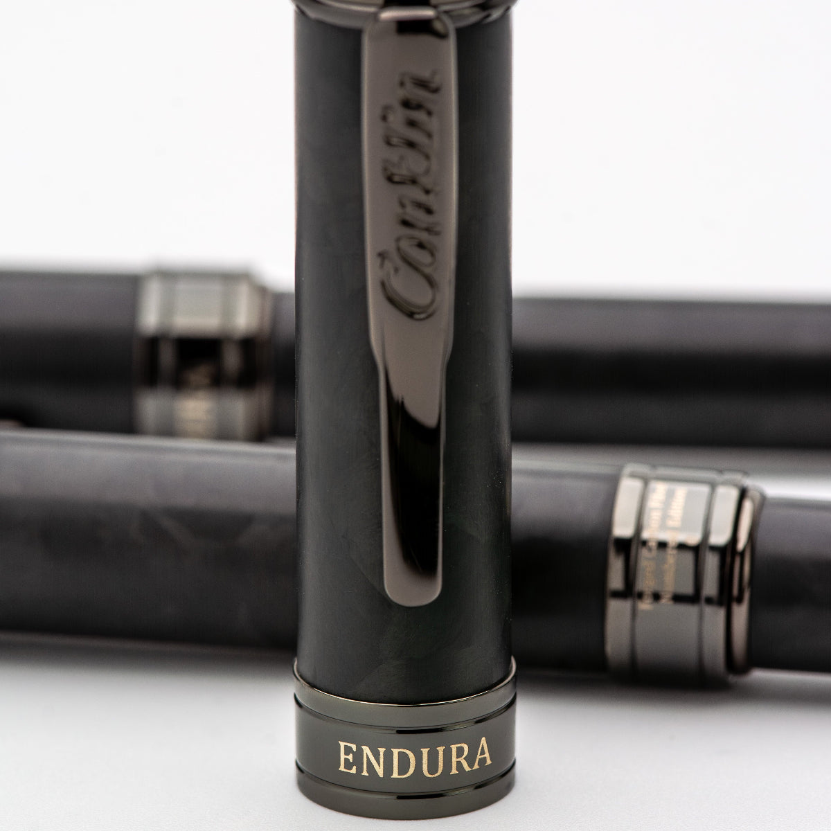 Conklin Endura Fountain Pen - Forged Carbon Fiber - Gunmetal Trim (Numbered Edition)