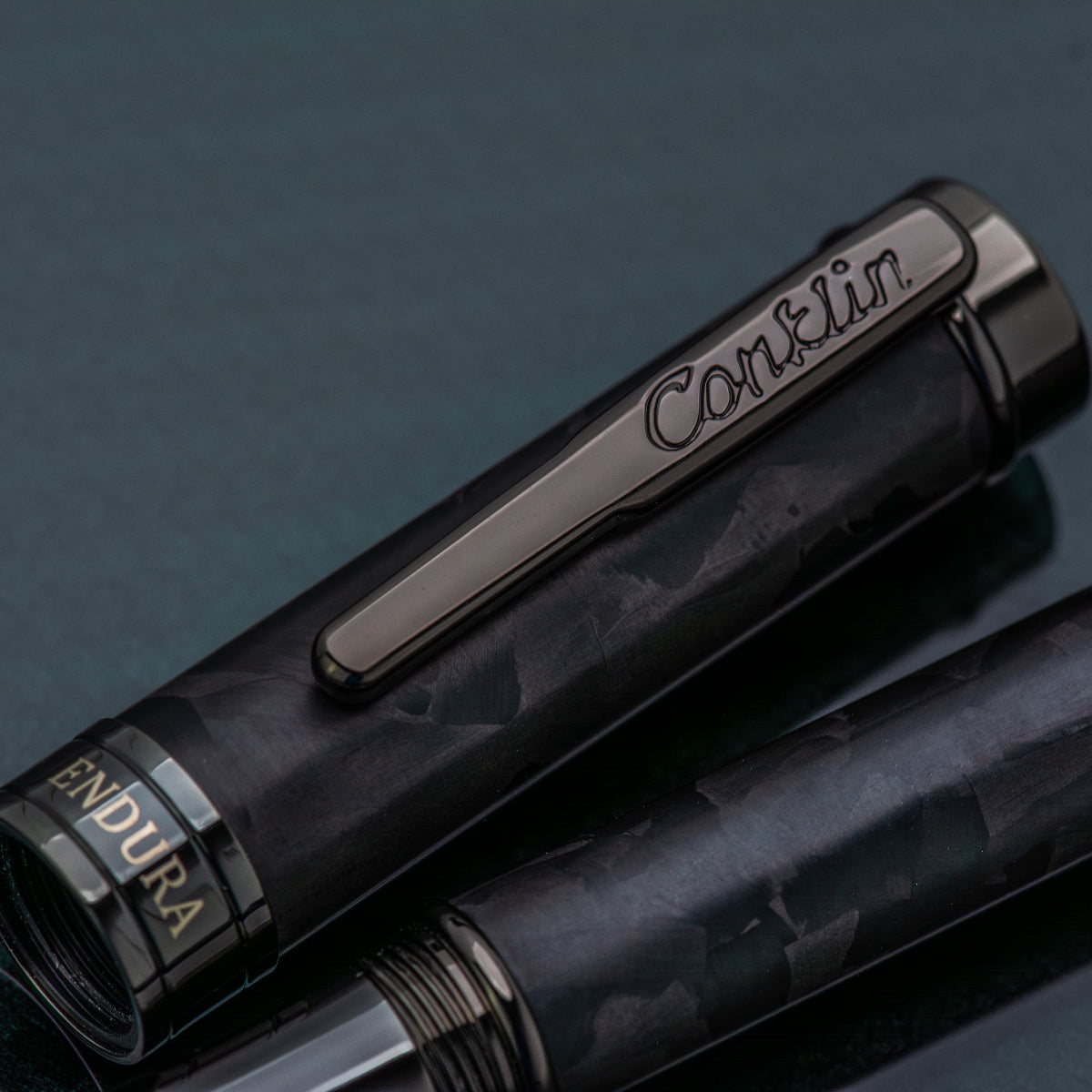 Conklin Endura Fountain Pen - Forged Carbon Fiber - Gunmetal Trim (Numbered Edition)