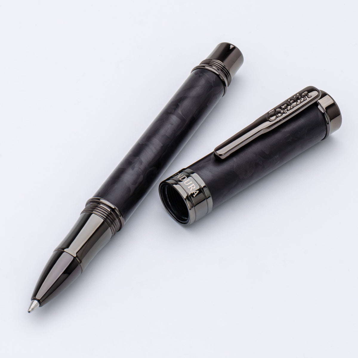 Conklin Endura Rollerball Pen - Forged Carbon Fiber - Gunmetal Trim (Numbered Edition)
