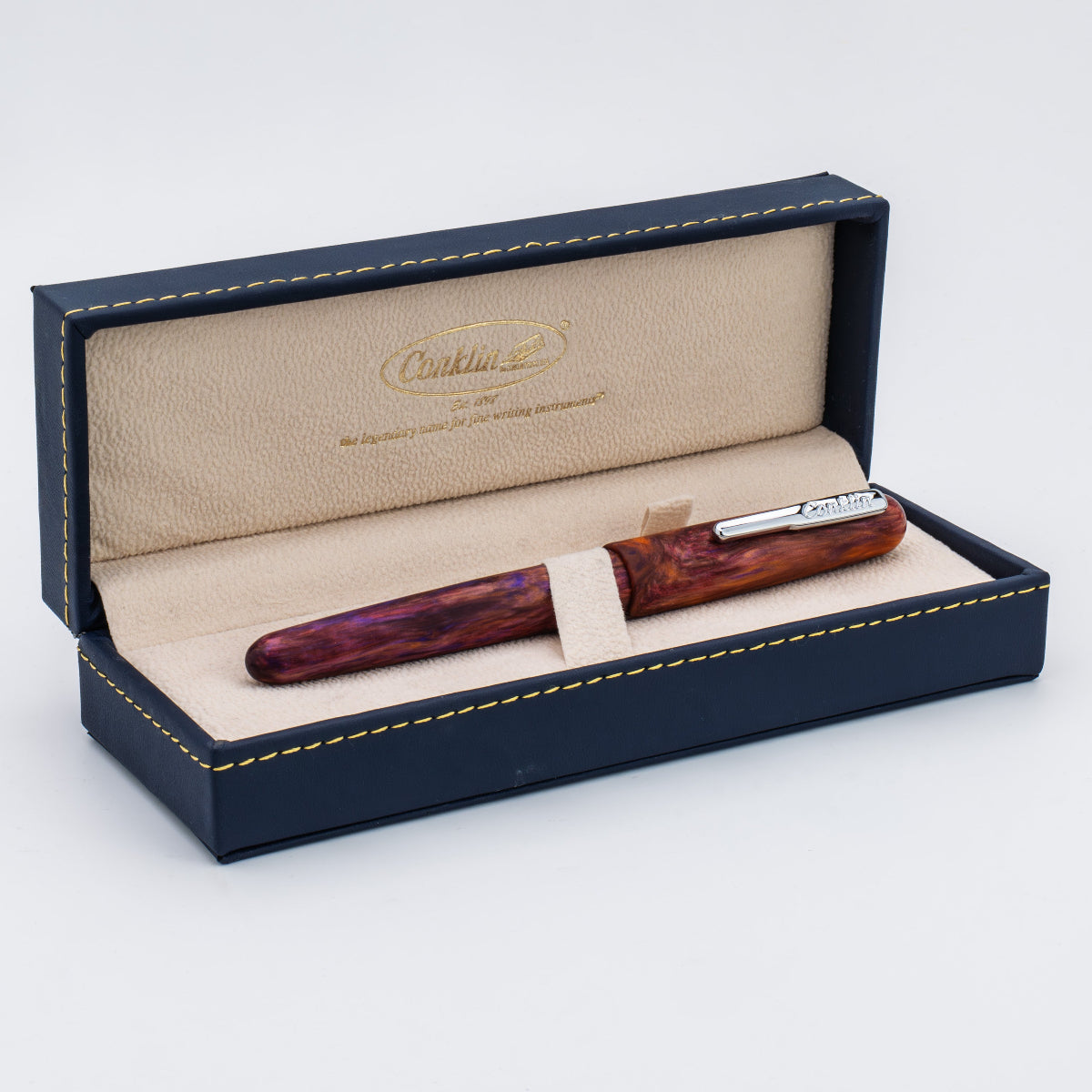 Conklin Streamline Fountain Pen - Matte Sunset Medley - Chrome Trim (Limited Edition) - Pen Boutique Ltd