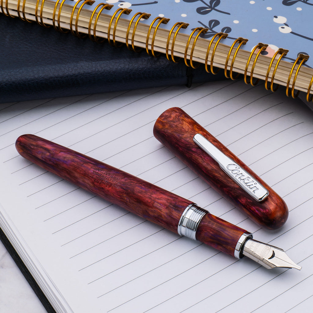 Conklin Streamline Fountain Pen - Matte Sunset Medley - Chrome Trim (Limited Edition) - Pen Boutique Ltd