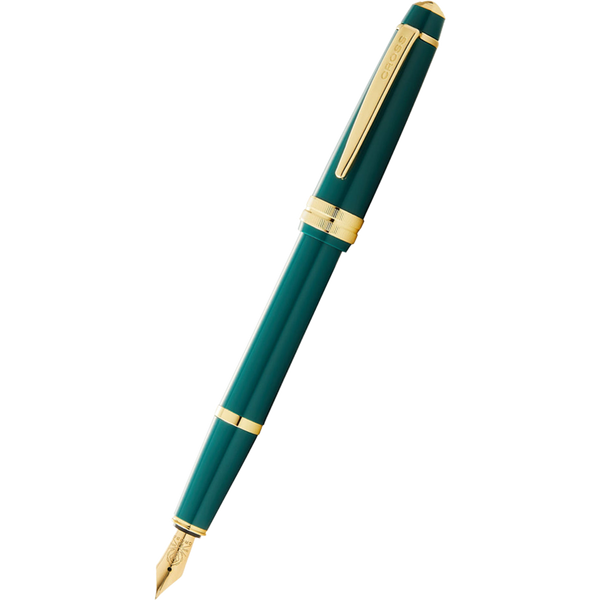 Cross Bailey Fountain Pen - Polished Green - Gold Trim-Pen Boutique Ltd