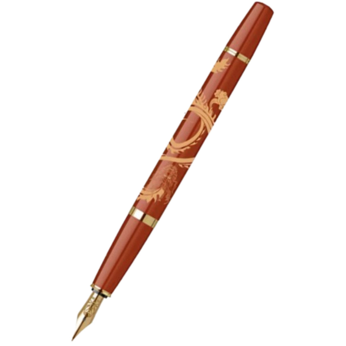 Cross Bailey Light - Year of the Dragon - Fountain Pen - Polished Amber Resin and Gold Tone-Pen Boutique Ltd