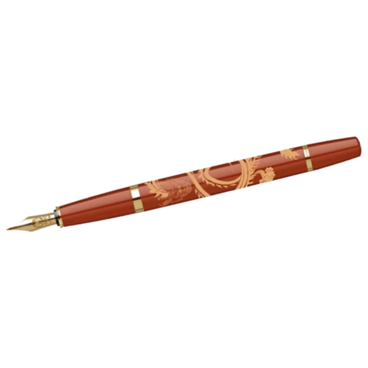 Cross Bailey Light - Year of the Dragon - Fountain Pen - Polished Amber Resin and Gold Tone-Pen Boutique Ltd