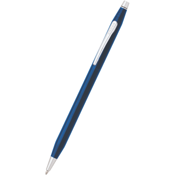 Cross Century Ballpoint Pen - Blue - Chrome Trim-Pen Boutique Ltd