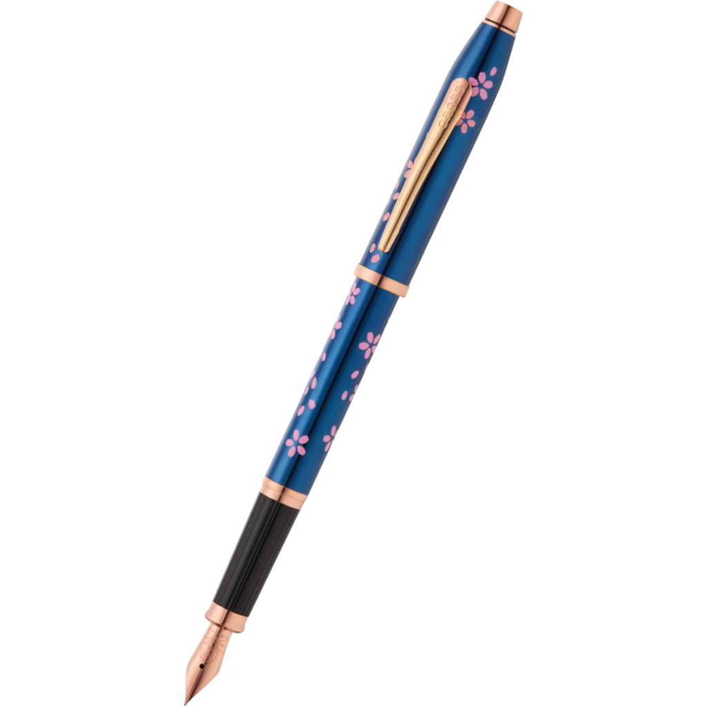 Cross Century II Fountain Pen - Cherry Blossom Metallic Blue-Pen Boutique Ltd