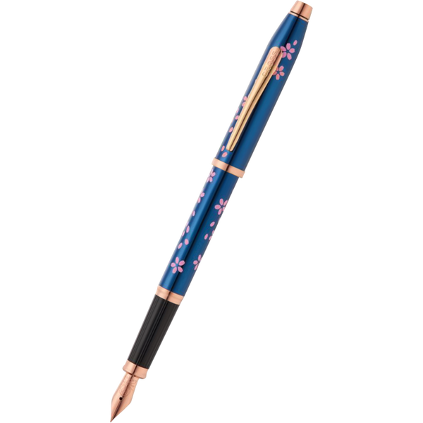 Cross Century II Fountain Pen - Cherry Blossom Metallic Blue-Pen Boutique Ltd