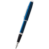 Cross Coventry Fountain Pen - Blue Lacquer - Polished Chrome-Pen Boutique Ltd