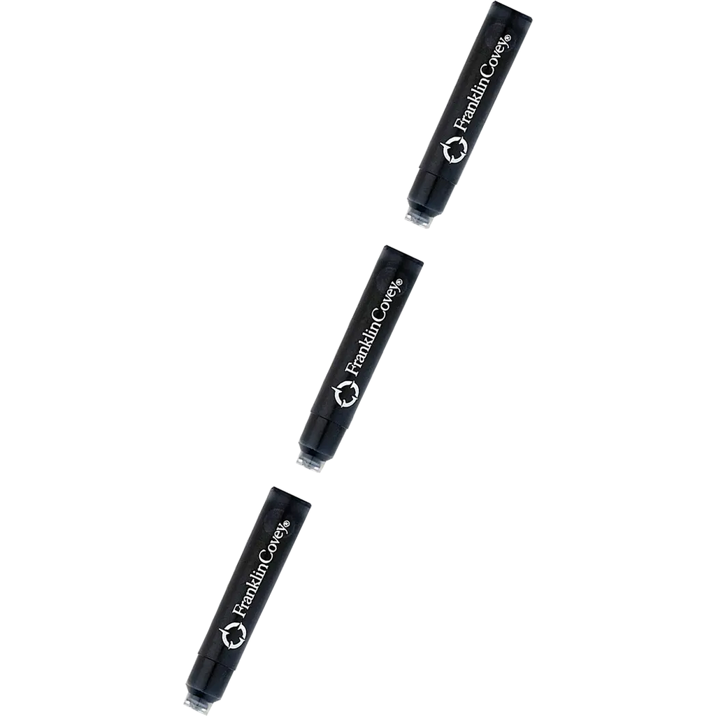 Cross Franklin Covey Ink Cartridge - Black (Pack of 3)-Pen Boutique Ltd