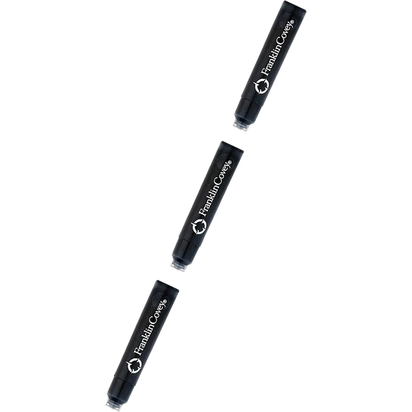 Cross Franklin Covey Ink Cartridge - Black (Pack of 3)-Pen Boutique Ltd
