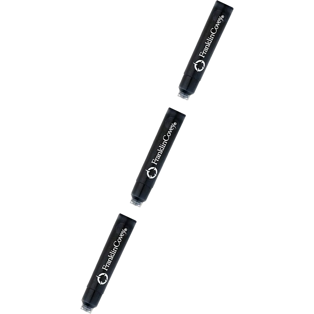 Cross Franklin Covey Ink Cartridge - Black (Pack of 3)-Pen Boutique Ltd