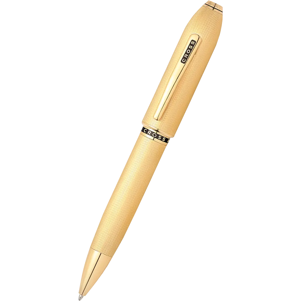 Cross Peerless 125 Ballpoint Pen - 23KT Heavy Gold Plate-Pen Boutique Ltd