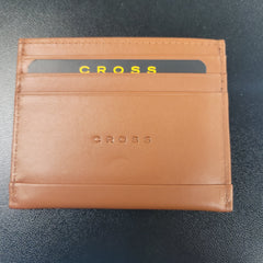 Cross Torero Leather Card Case - Brown-Pen Boutique Ltd