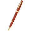 Cross Bailey Fountain Pen - Polished Amber - Gold Trim-Pen Boutique Ltd