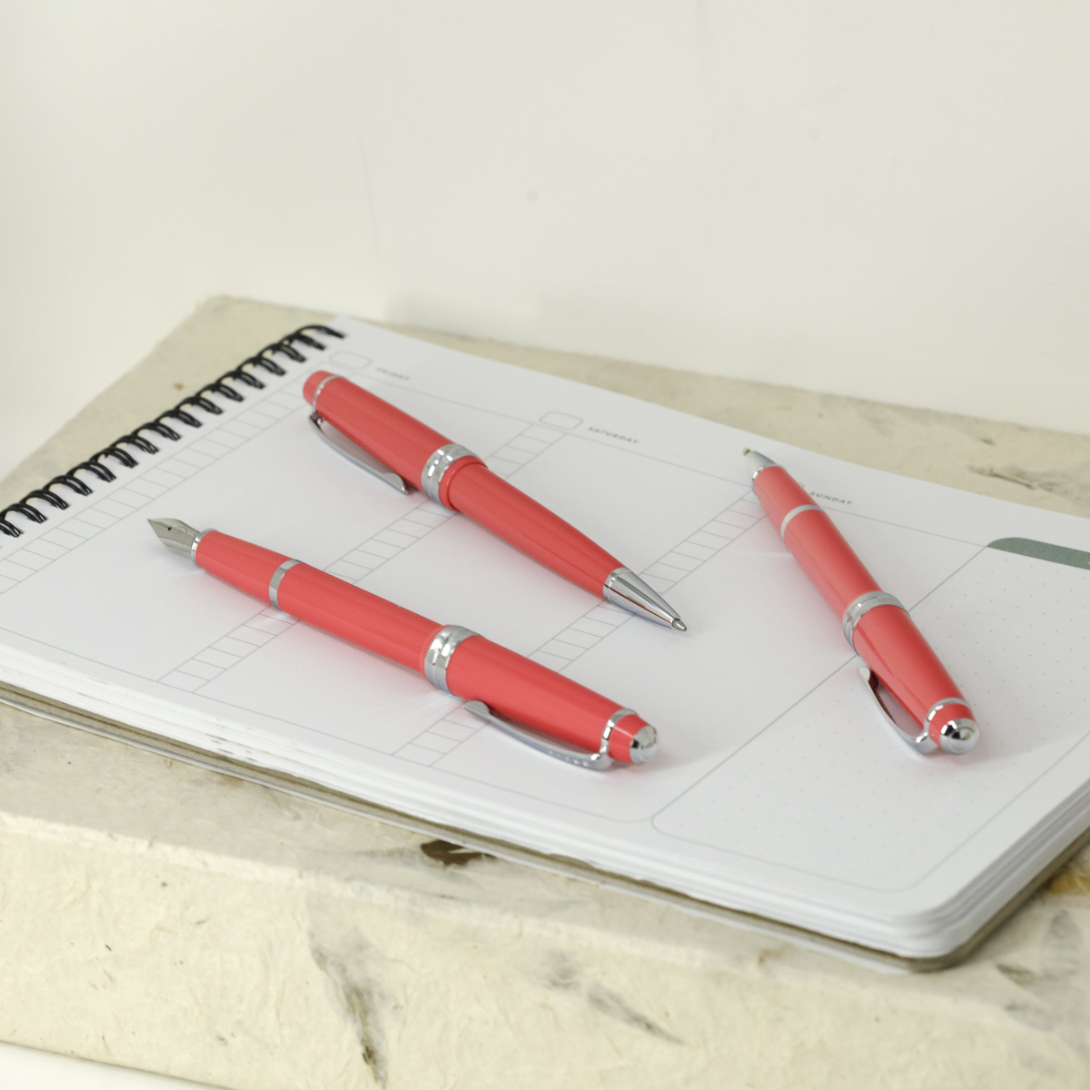 Cross Bailey Light Fountain Pen, Rollerball and Ballpoint SET Polish