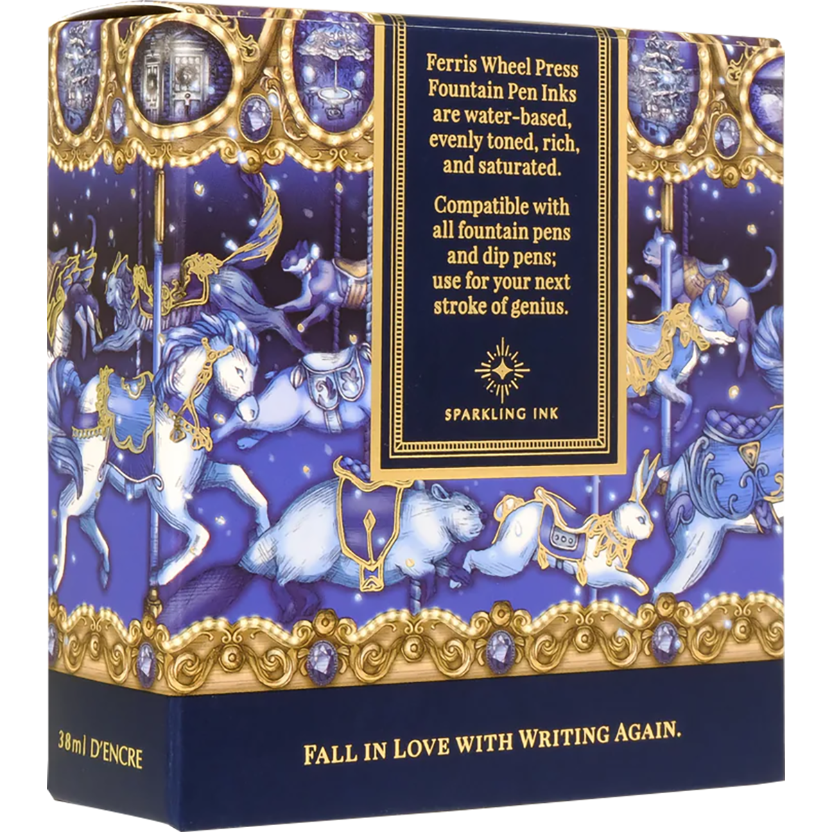 Ferris Wheel Press Ink Bottle - Crystal Blue Legacy - 38ml-Pen Boutique Ltd