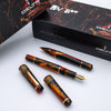 Delta DV Original Fountain Pen - Gold-Plated Stainless Steel Nib - Glow Up Oro (Mid Size)