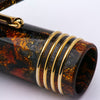 Delta DV Original Fountain Pen - Gold-Plated Stainless Steel Nib - Glow Up Oro (Mid Size)