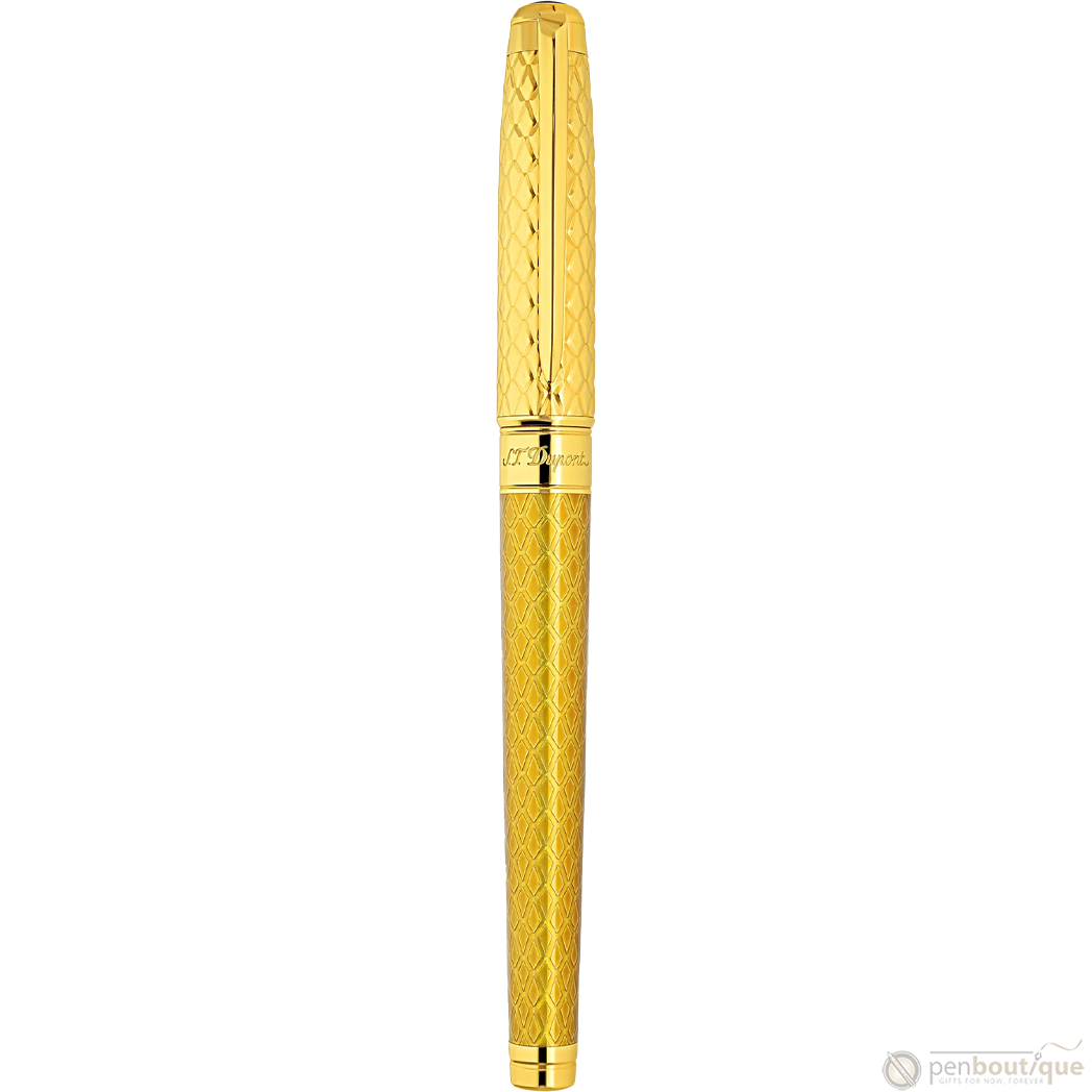 S T Dupont Dragon Scale Eternity Fountain Pen - Honey (Limited Edition)-Pen Boutique Ltd