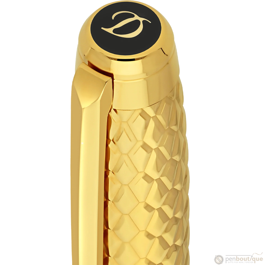 S T Dupont Dragon Scale Eternity Fountain Pen - Honey (Limited Edition)-Pen Boutique Ltd