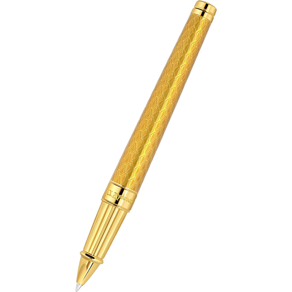 S T Dupont Dragon Scale Eternity Rollerball Pen - Honey (Limited Edition)-Pen Boutique Ltd