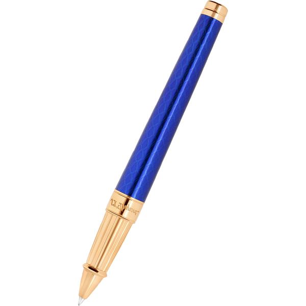S T Dupont Dragon Scale Eternity Rollerball Pen - Blue (Limited Edition)-Pen Boutique Ltd