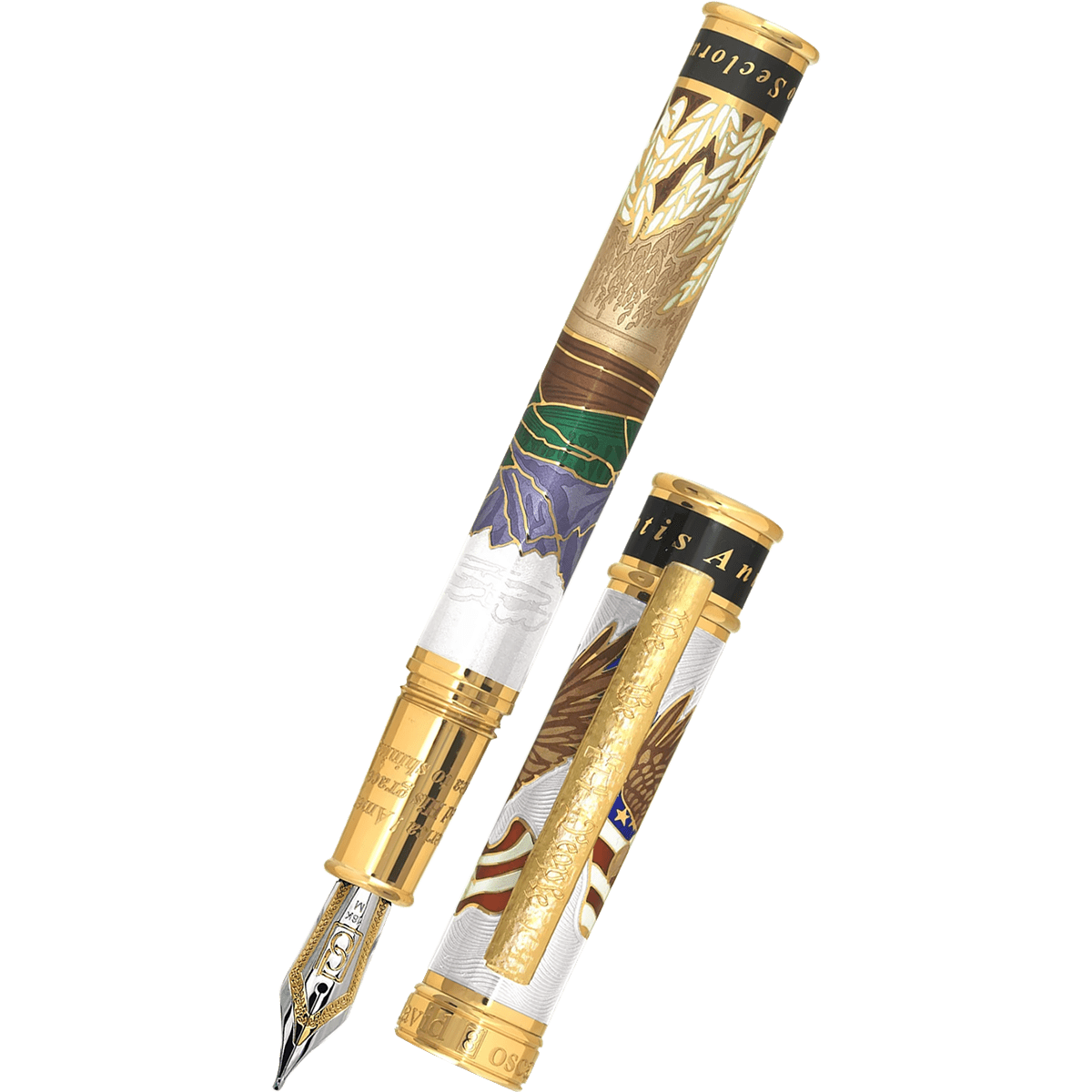 David Oscarson America The Beautiful Fountain Pen - Alabaster (Limited Edition) - Pen Boutique Ltd