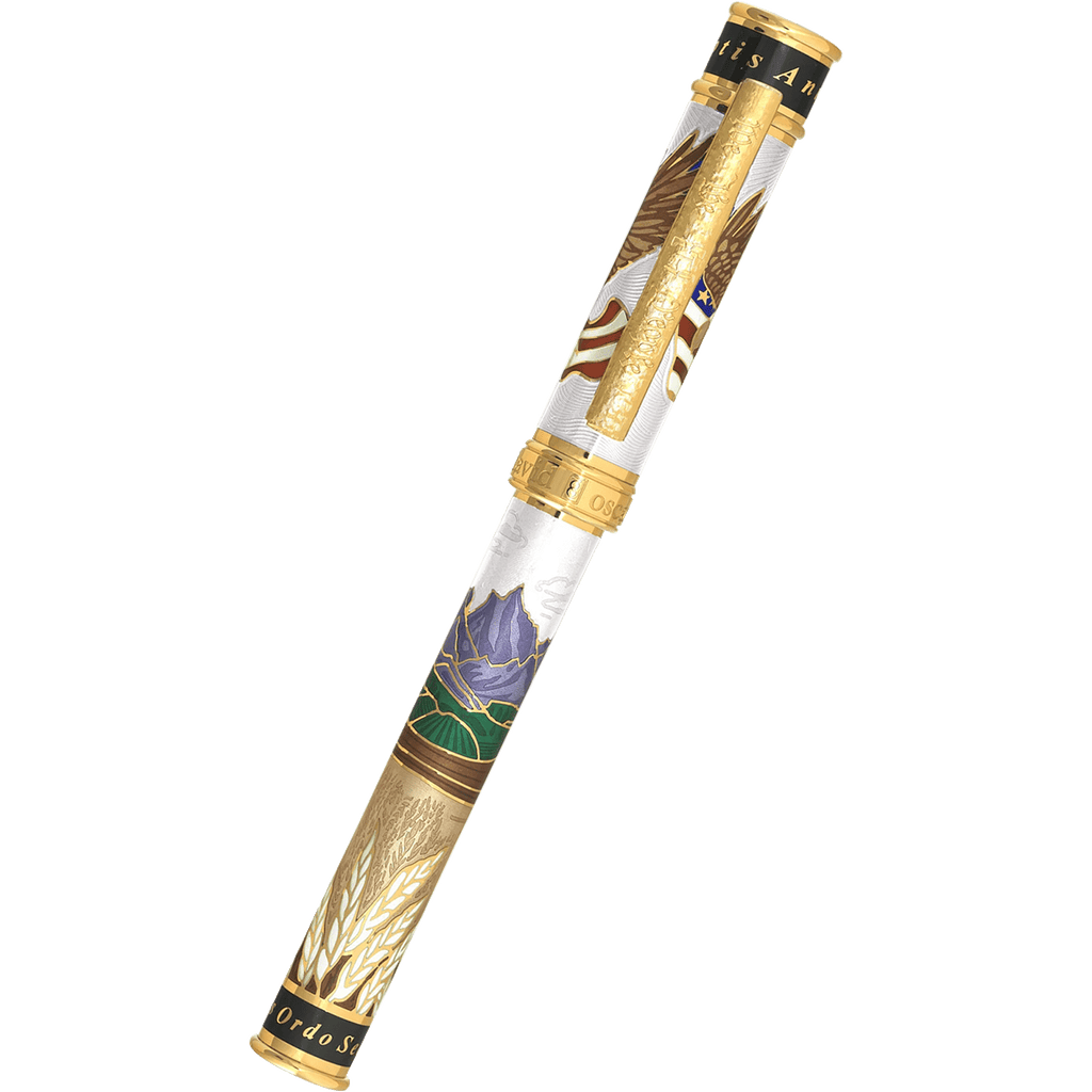 David Oscarson America The Beautiful Fountain Pen - Alabaster (Limited Edition) - Pen Boutique Ltd