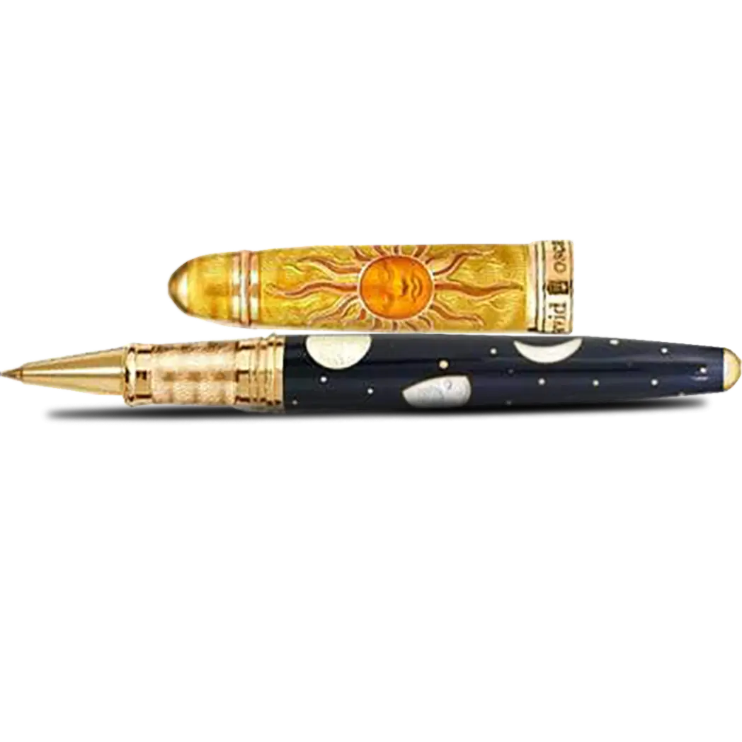 David Oscarson Celestial Blazing Saffron Golden Yellow Limited Edition Rollerball Pen-Pen Boutique Ltd