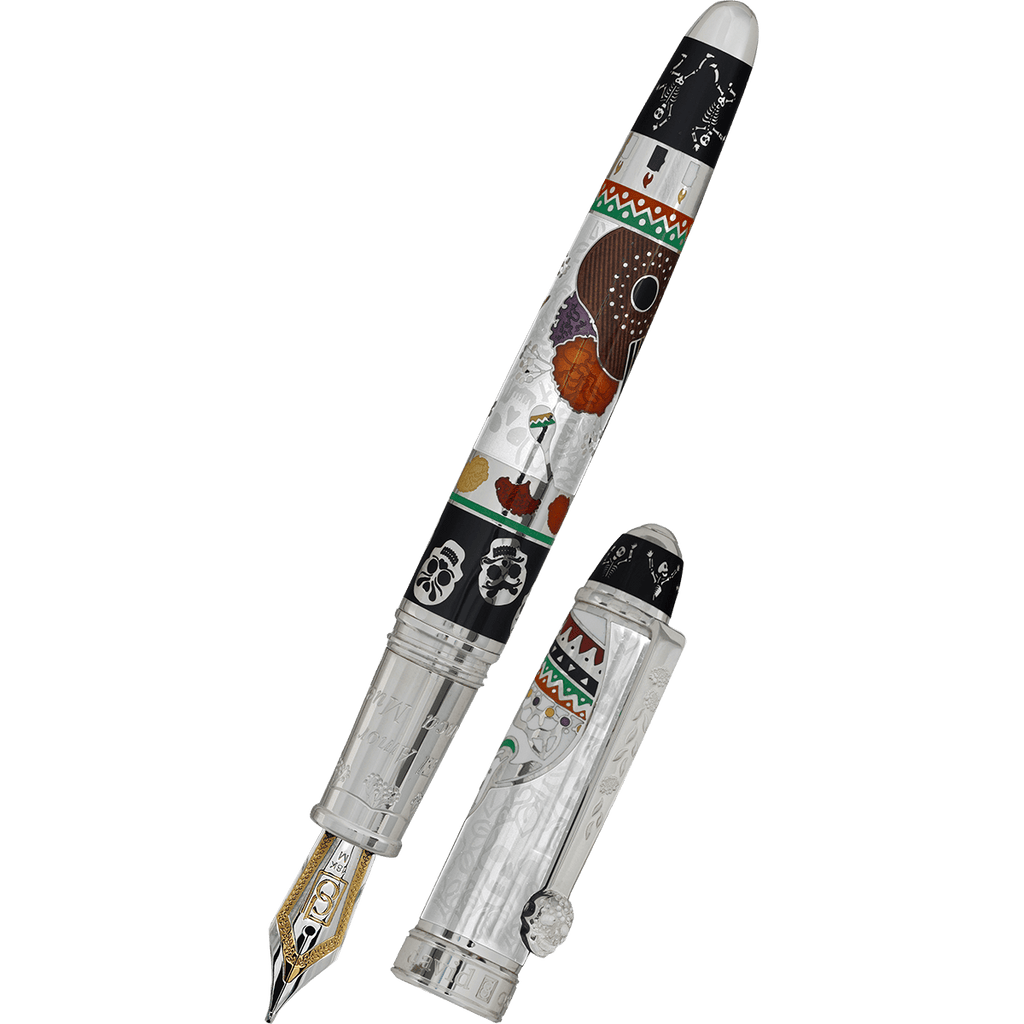 David Oscarson Dia De Los Muertos Fountain Pen - Limited Edition - Blanco (White) - Pen Boutique Ltd
