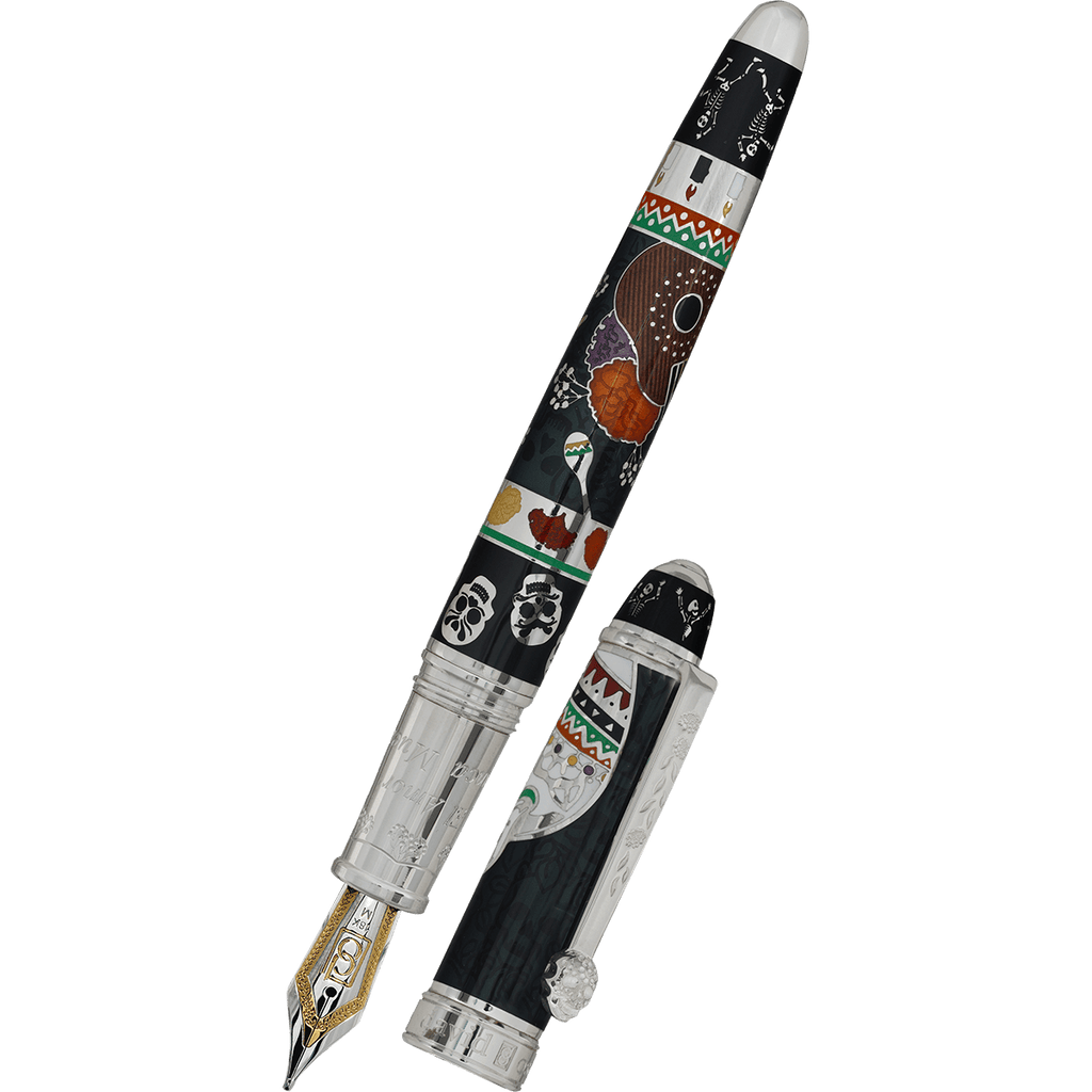 David Oscarson Dia De Los Muertos Fountain Pen - Limited Edition - Negro (Black) - Pen Boutique Ltd