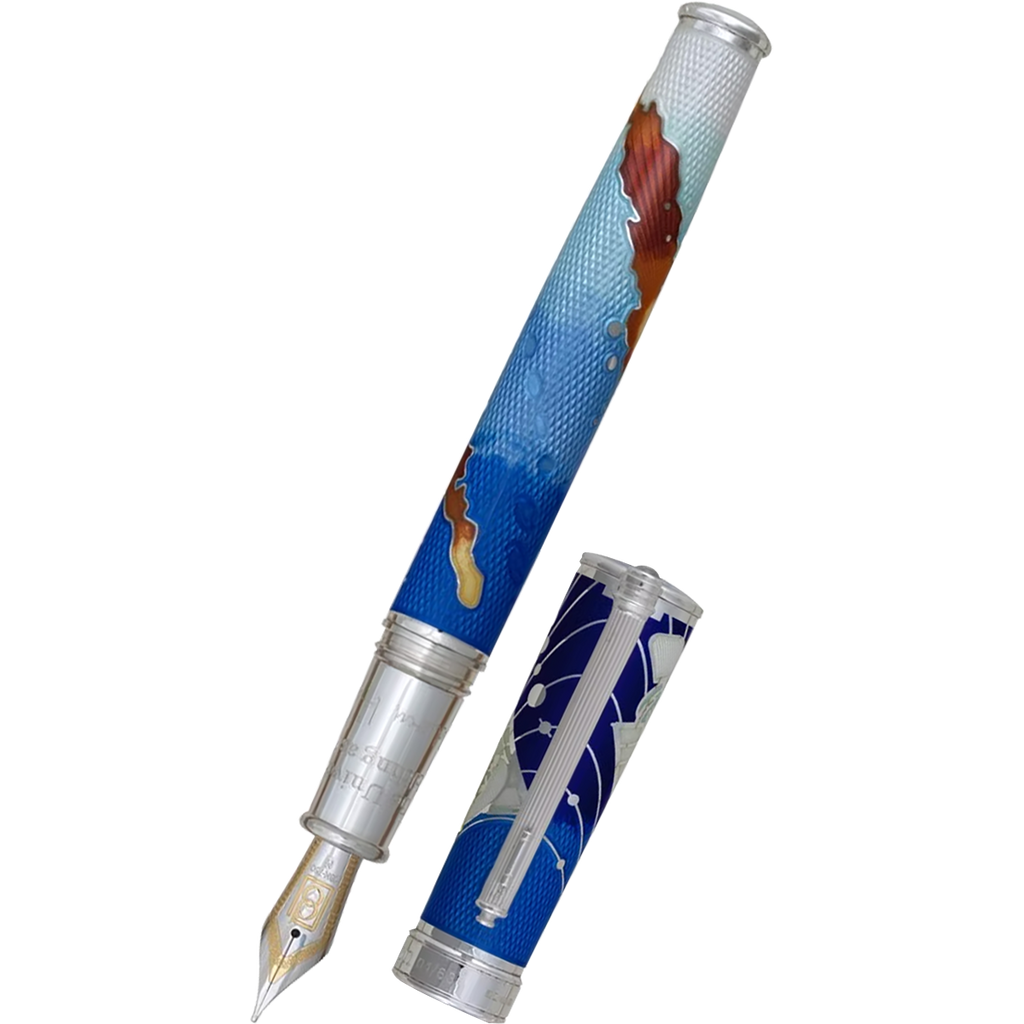 David Oscarson Edwin Hubble Fountain Pen - Stratospheric Blue-Pen Boutique Ltd