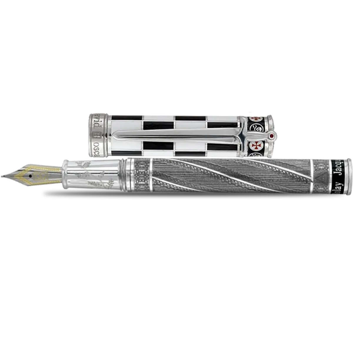 David Oscarson Jacques de Molay Fountain Pen-Pen Boutique Ltd