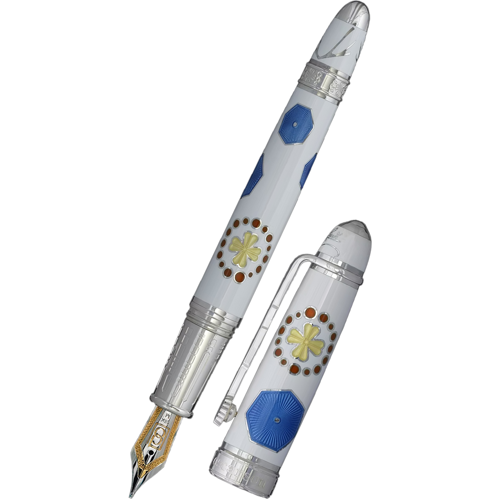 David Oscarson La Sagrada Familia Fountain Pen - Heavenly White (Limited Edition)-Pen Boutique Ltd