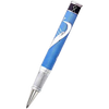 David Oscarson Valhalla Black White and Blue Rollerball Pen-Pen Boutique Ltd