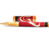 David Oscarson Valhalla Black White and Red Gold Vermeil Rollerball Pen-Pen Boutique Ltd
