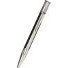 David Oscarson’s Sterling Silver Guilloche and Hard Enamel Ballpoint Pen Black-White - Pen Boutique Ltd