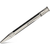 David Oscarson’s Sterling Silver Guilloche and Hard Enamel Ballpoint Pen Black-White - Pen Boutique Ltd