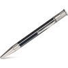 David Oscarson’s Sterling Silver Guilloche and Hard Enamel Ballpoint Pen Enamel Black - Pen Boutique Ltd