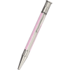 David Oscarson’s Sterling Silver Guilloche and Hard Enamel Ballpoint Pen Pink-White - Pen Boutique Ltd