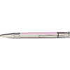 David Oscarson’s Sterling Silver Guilloche and Hard Enamel Ballpoint Pen Pink-White - Pen Boutique Ltd