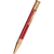 David Oscarson’s Sterling Silver Guilloche and Hard Enamel Ballpoint Pen Ruby Red-Gold Vermei-Pen Boutique Ltd