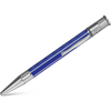 David Oscarson’s Sterling Silver Guilloche and Hard Enamel Ballpoint Pen Sapphire Blue - Pen Boutique Ltd