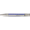 David Oscarson’s Sterling Silver Guilloche and Hard Enamel Ballpoint Pen Sapphire Blue-White-Pen Boutique Ltd