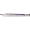 David Oscarson’s Sterling Silver Guilloche and Hard Enamel Ballpoint Pen Violet-White - Pen Boutique Ltd