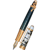 David Oscarson Deus Regit Fountain Pen - Moss Black - Gold Trim-Pen Boutique Ltd